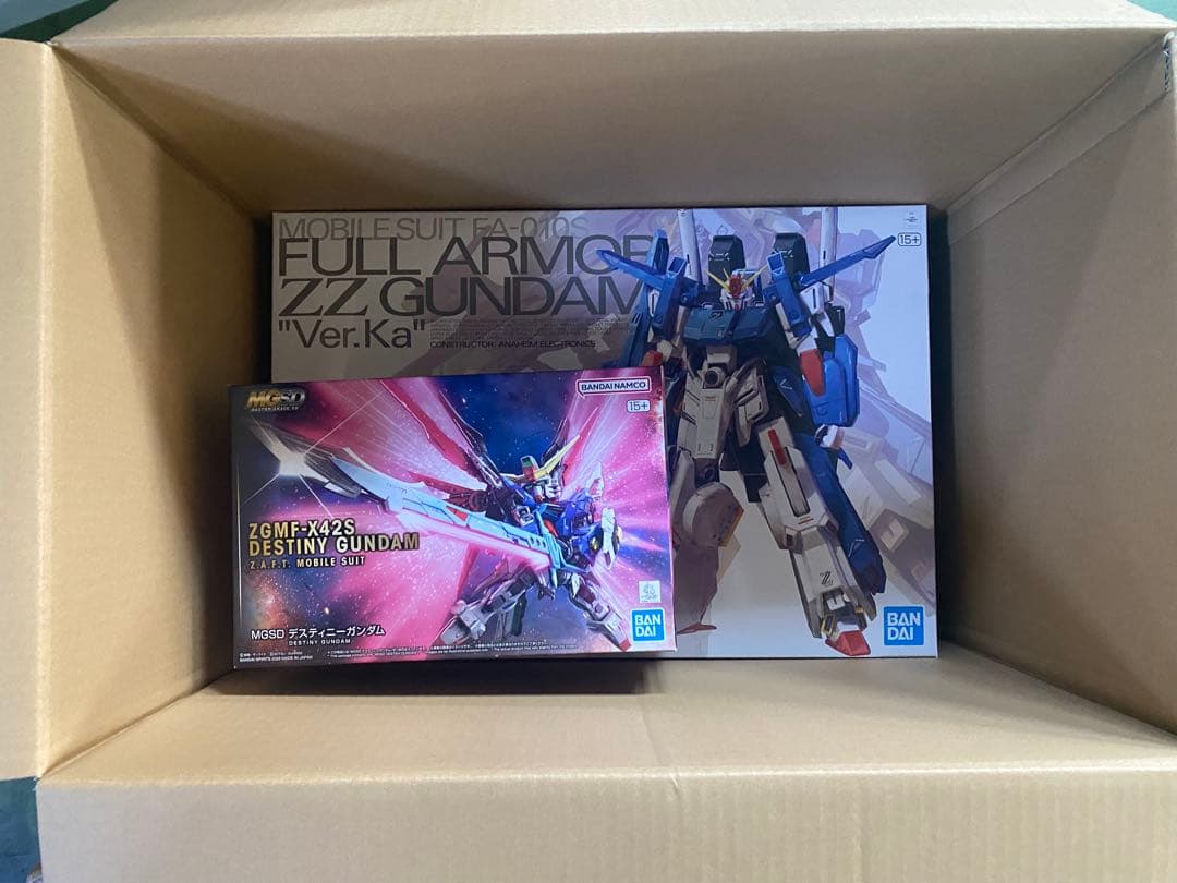 と*も様 MGSD デスティニーガンダム MG フルアーマーZZガンダム Ver
