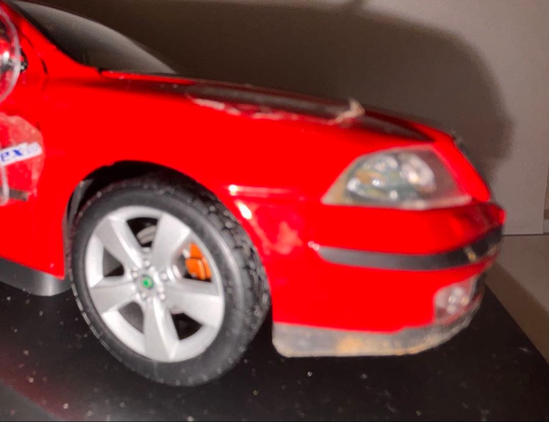 希少 1/24 Abrex シュコダ オクタビア コンビ レッド 15年物 美品