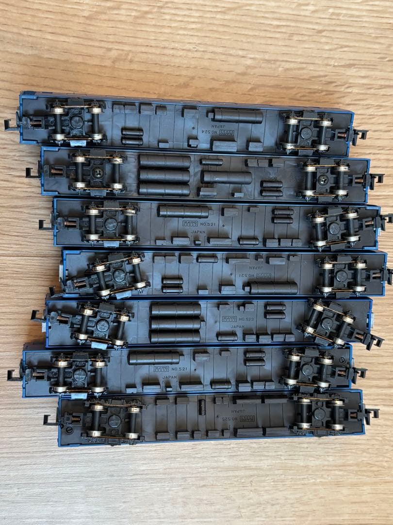 美品希少　KATO Nゲージ 24系寝台特急「あさかぜ」(金帯) 7両セット