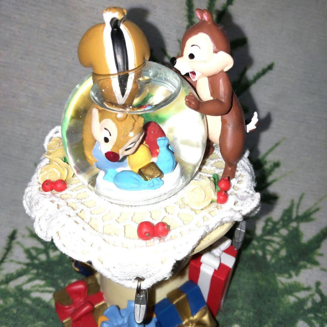ディズニー　チップとデール　スノードーム　レア