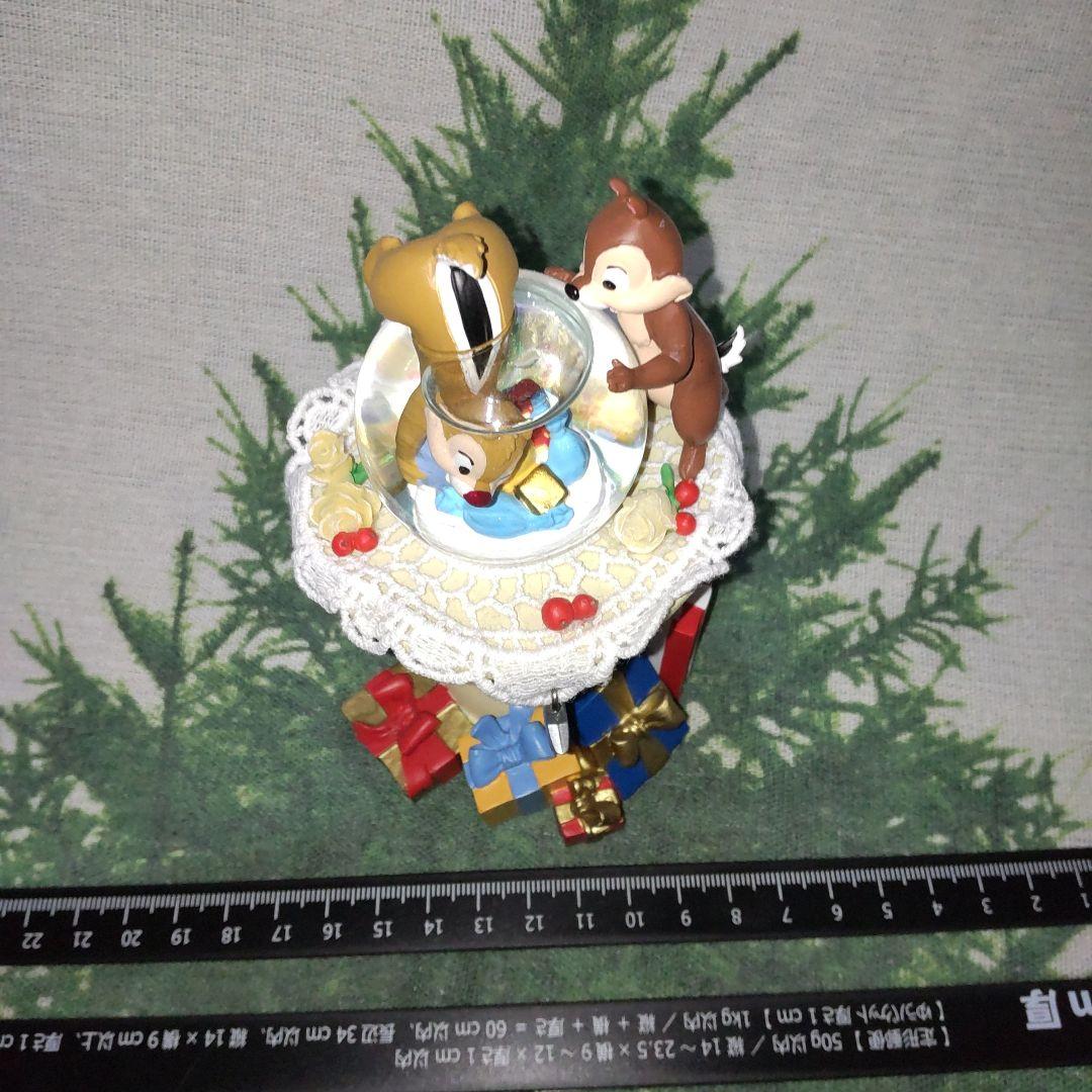 ディズニー　チップとデール　スノードーム　レア