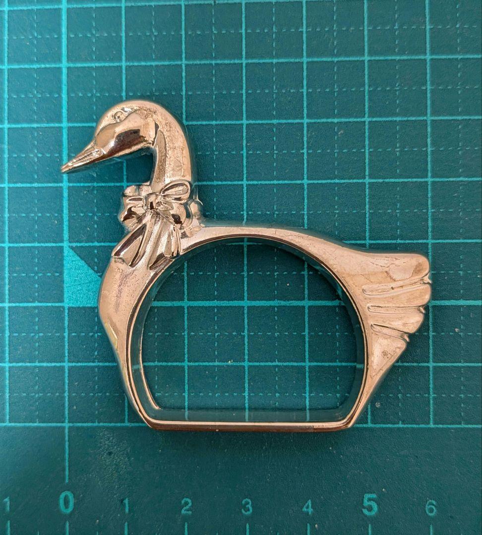 白鳥 スワン ナプキン リング８個セット フランス アンティークシルバープレート