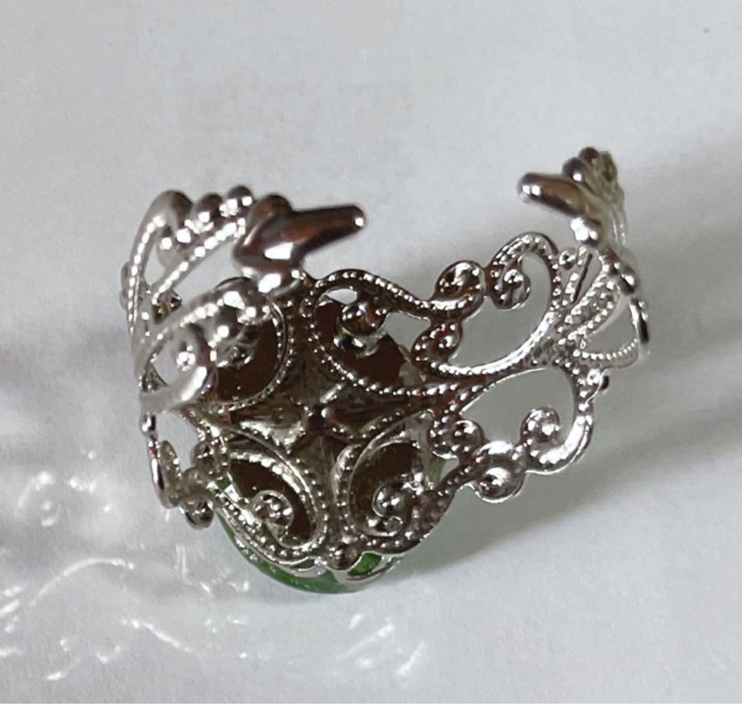 展示用/レジン/ペリドットのリング