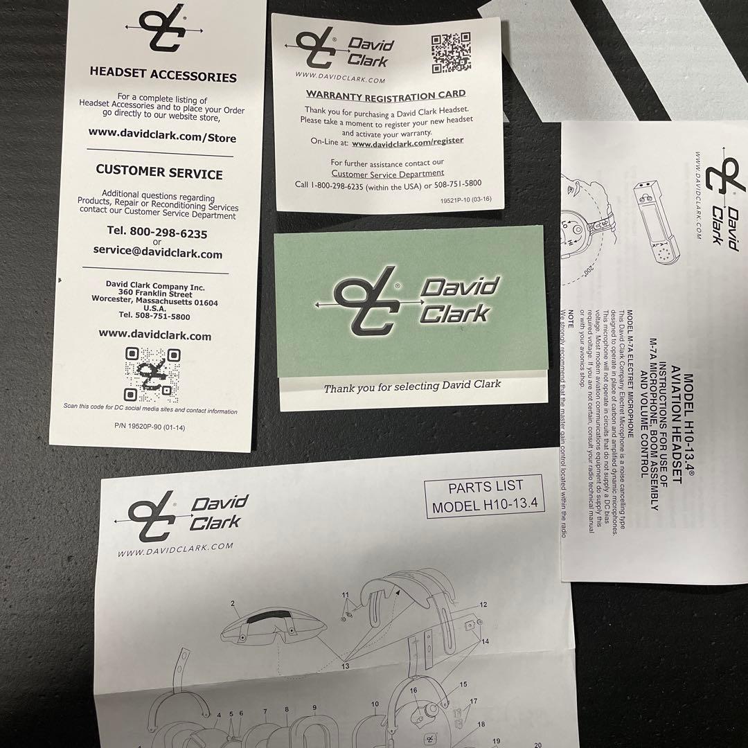 David Clark H10-13.4 ヘッドセット