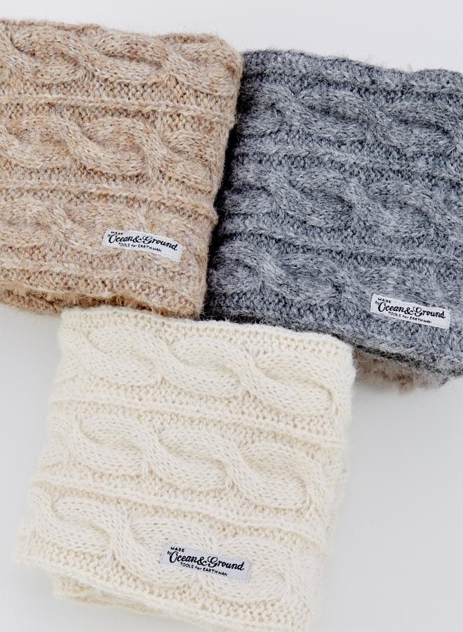 新作⭐︎ オーシャンアンドグラウンド　ケーブルアミリバーシブルスヌード