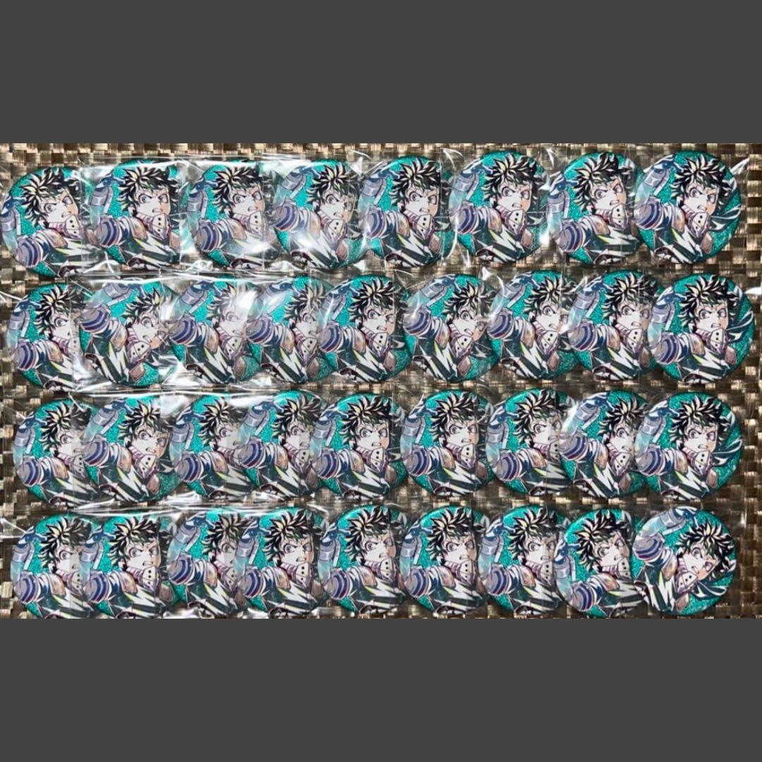 ヒロアカ 緑谷出久 デク グリッター 缶バッジ