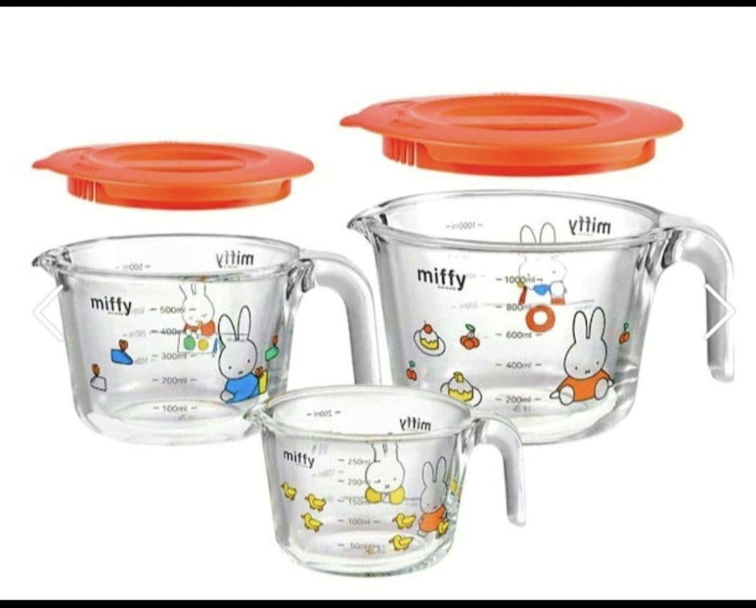 pyrex ミッフィー 計量カップ 3点セット