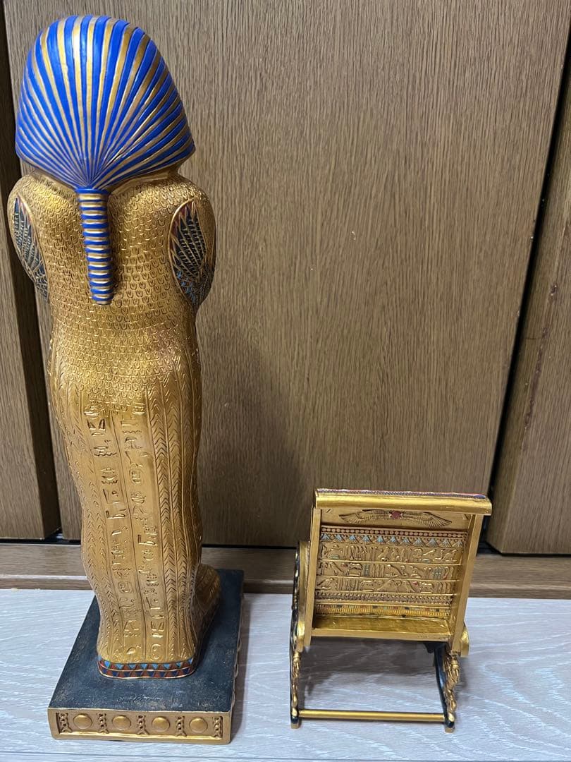 Veronese Design ツタンカーメン ファラオ棺像　玉座　エジプト