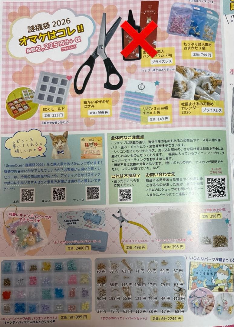 （抜き取りあります）グリーンオーシャン福袋2026