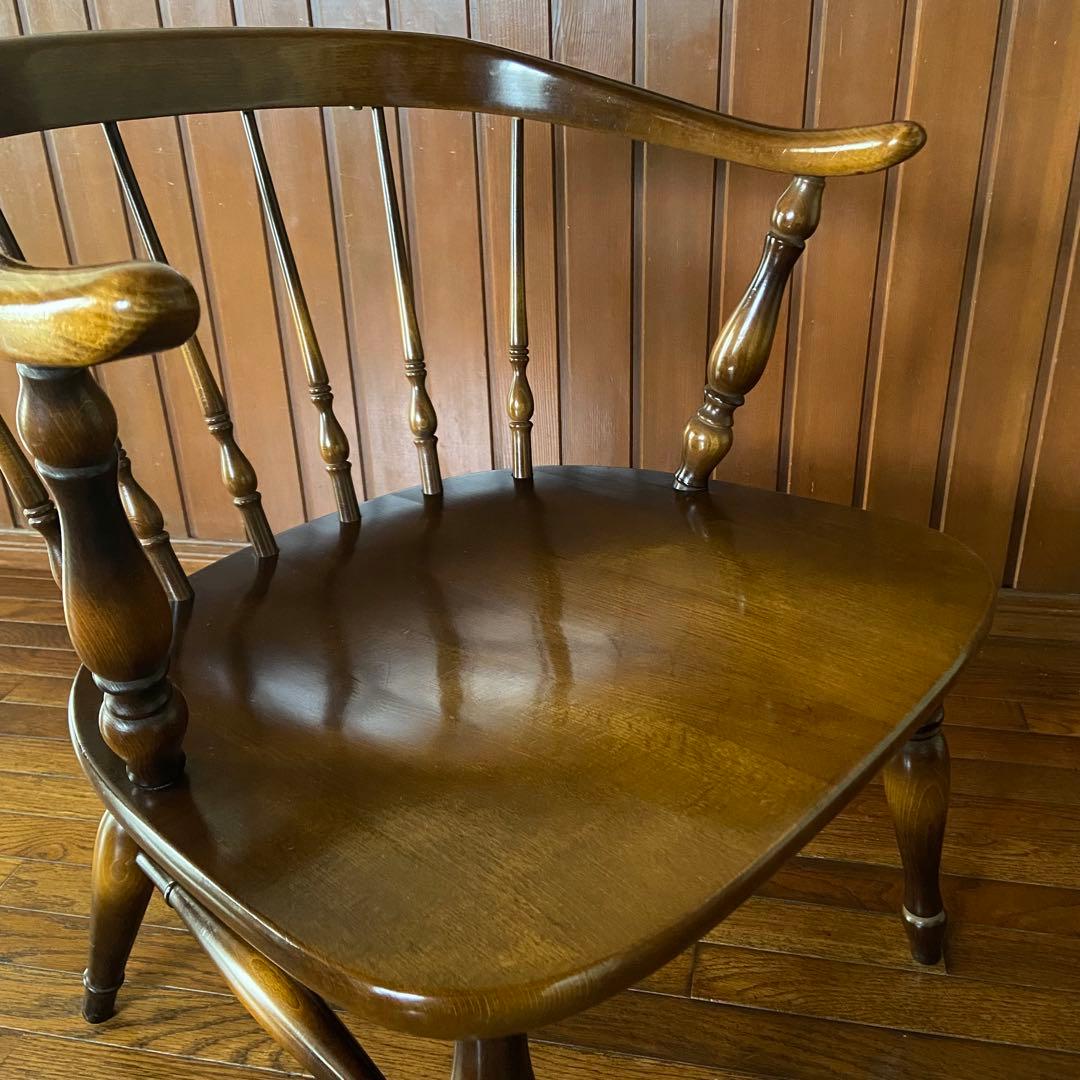 ビンテージ家具　スモーカーズチェア　オールドキツツキ　飛騨産業　美品