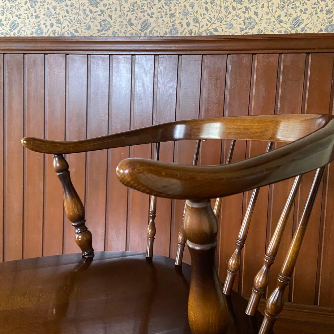 ビンテージ家具　スモーカーズチェア　オールドキツツキ　飛騨産業　美品