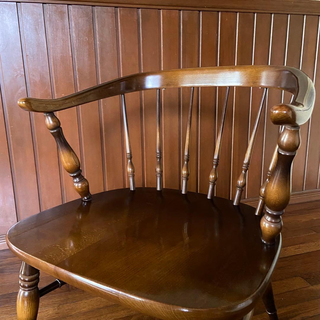 ビンテージ家具　スモーカーズチェア　オールドキツツキ　飛騨産業　美品