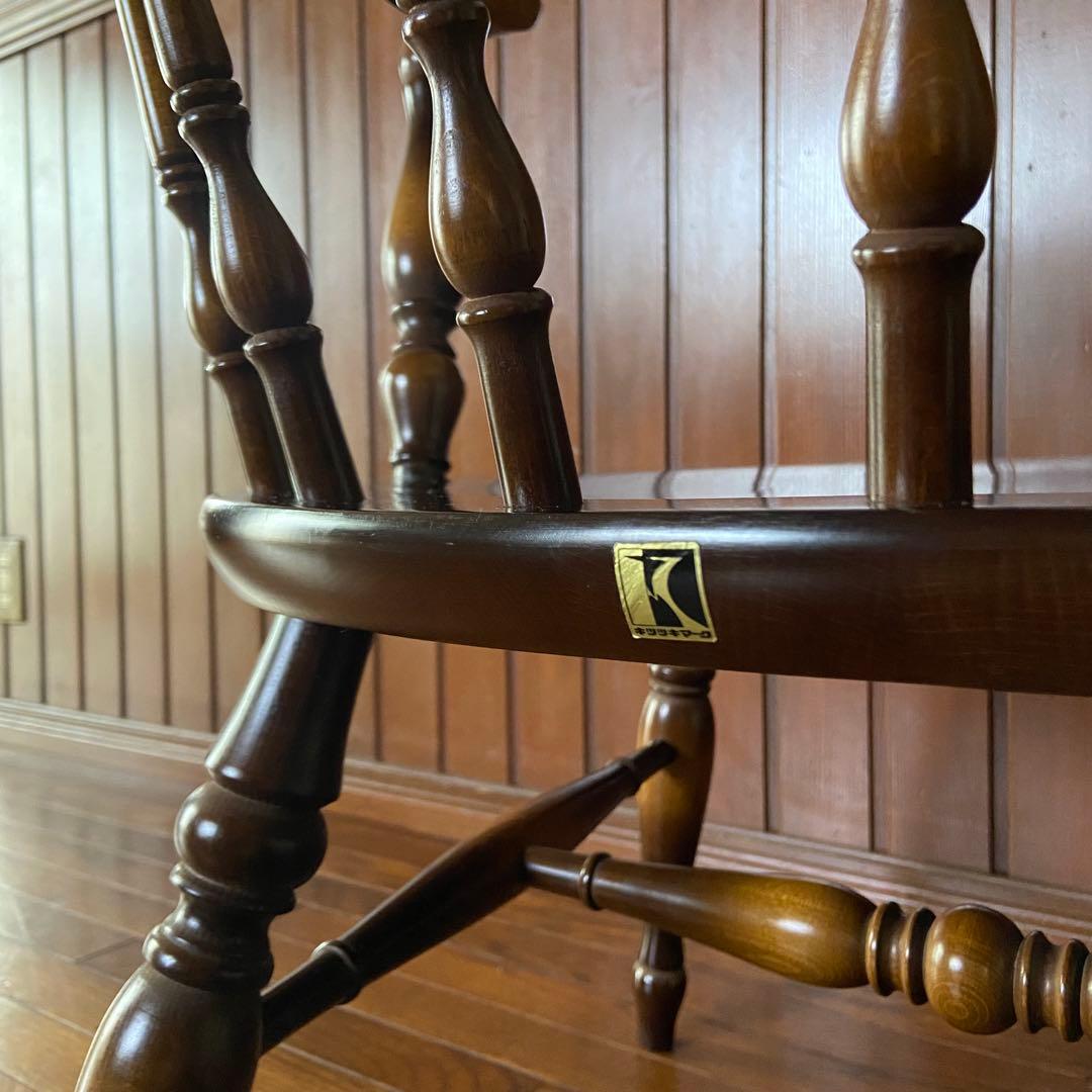 ビンテージ家具　スモーカーズチェア　オールドキツツキ　飛騨産業　美品