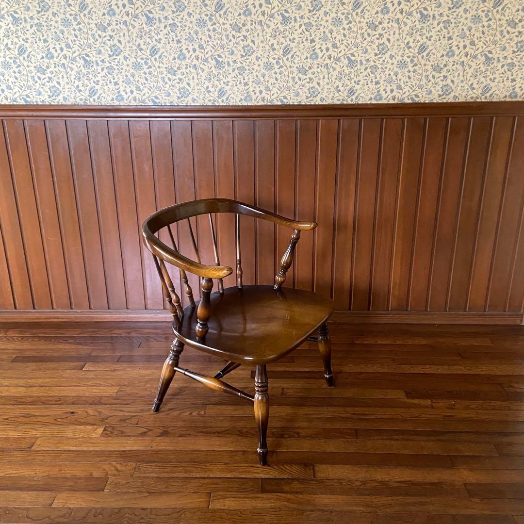 ビンテージ家具　スモーカーズチェア　オールドキツツキ　飛騨産業　美品