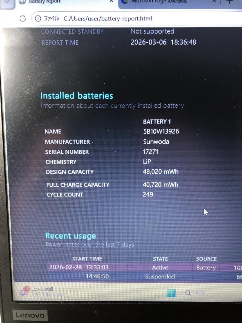 Lenovo Thinkpad X390 /8世代 i5/8GB/256GB