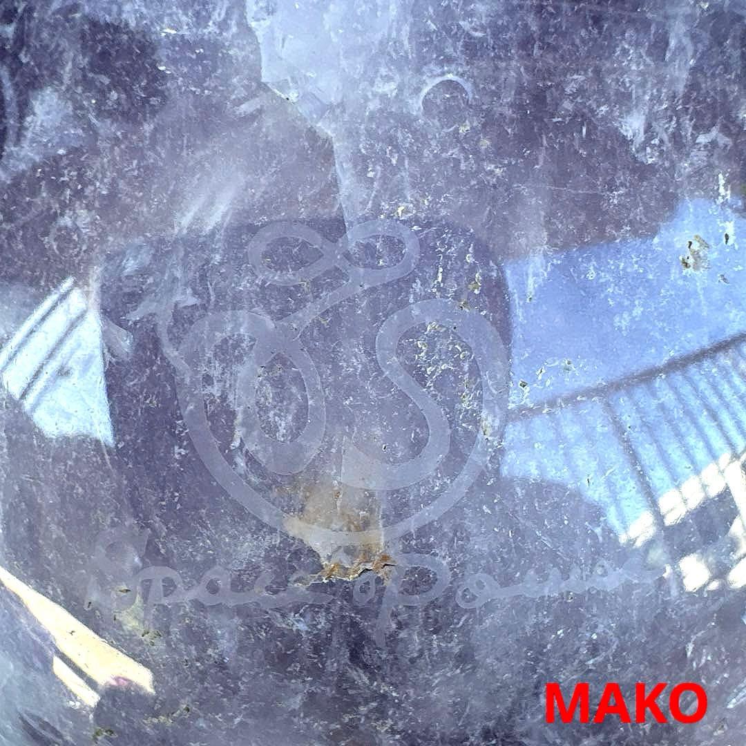 M1776☆アメジスト丸玉直径120mm2.4Kg☆天然石☆N50601-A