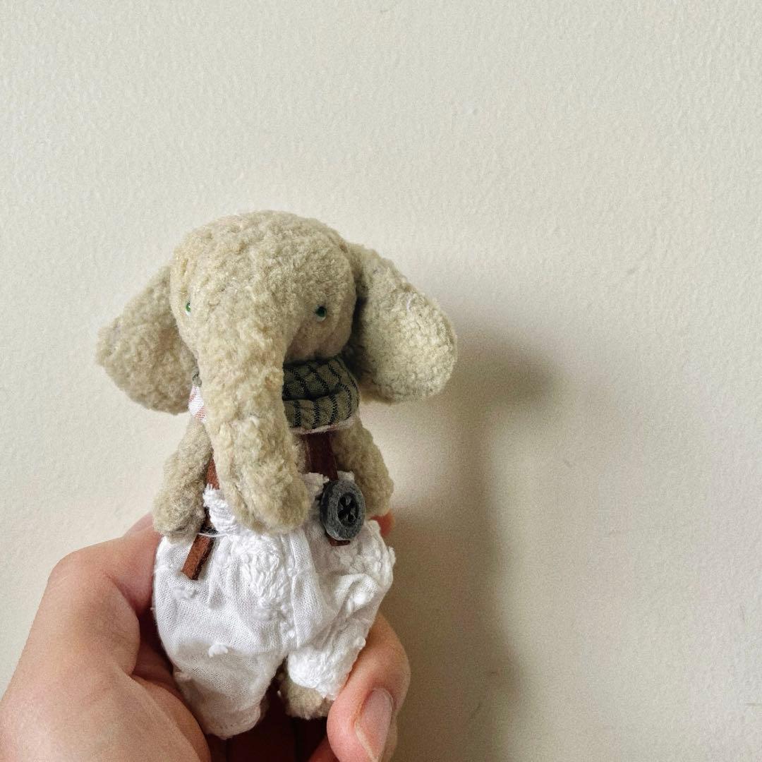 ゾウさん ぬいぐるみ ハンドメイド テディベア アーティストベア 海外作家様
