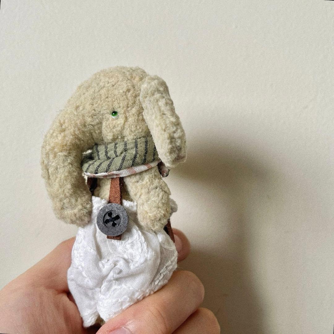 ゾウさん ぬいぐるみ ハンドメイド テディベア アーティストベア 海外作家様