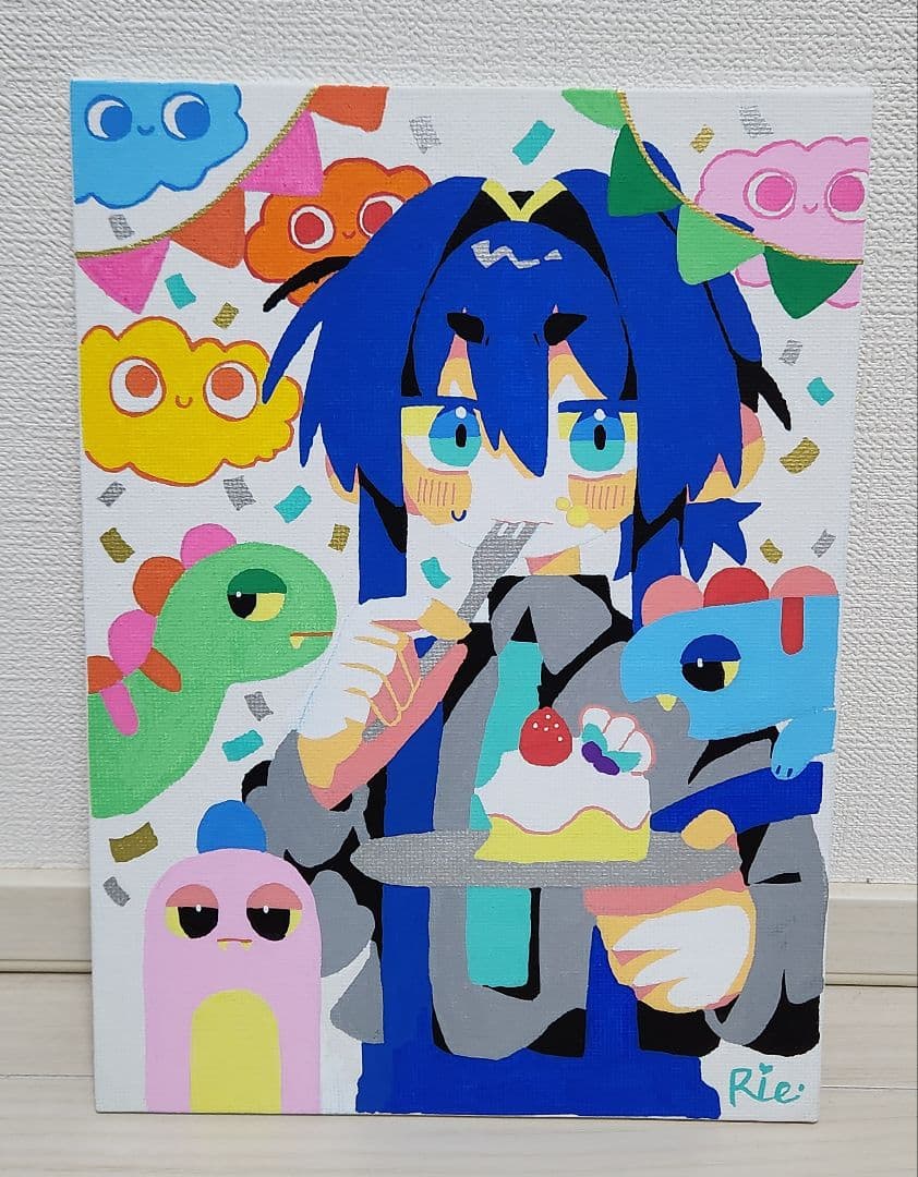 ほ*も様 手描きイラスト オリジナルキャンバスパネル