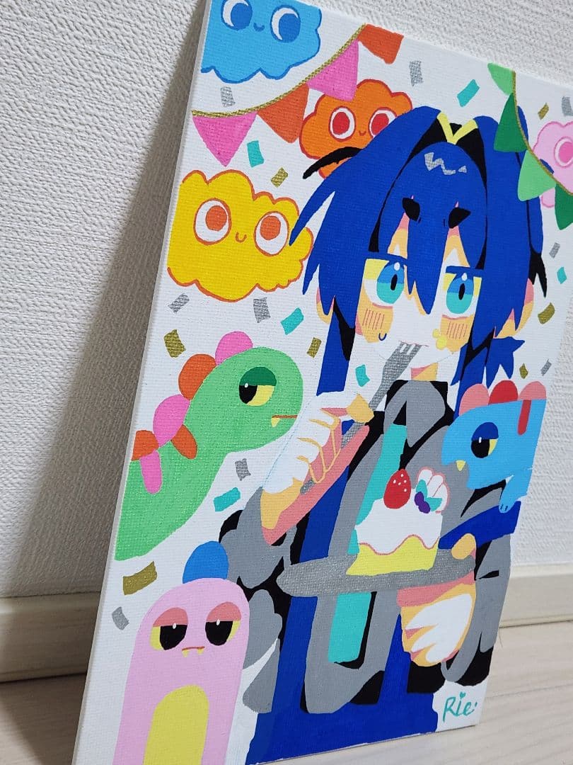 ほ*も様 手描きイラスト オリジナルキャンバスパネル