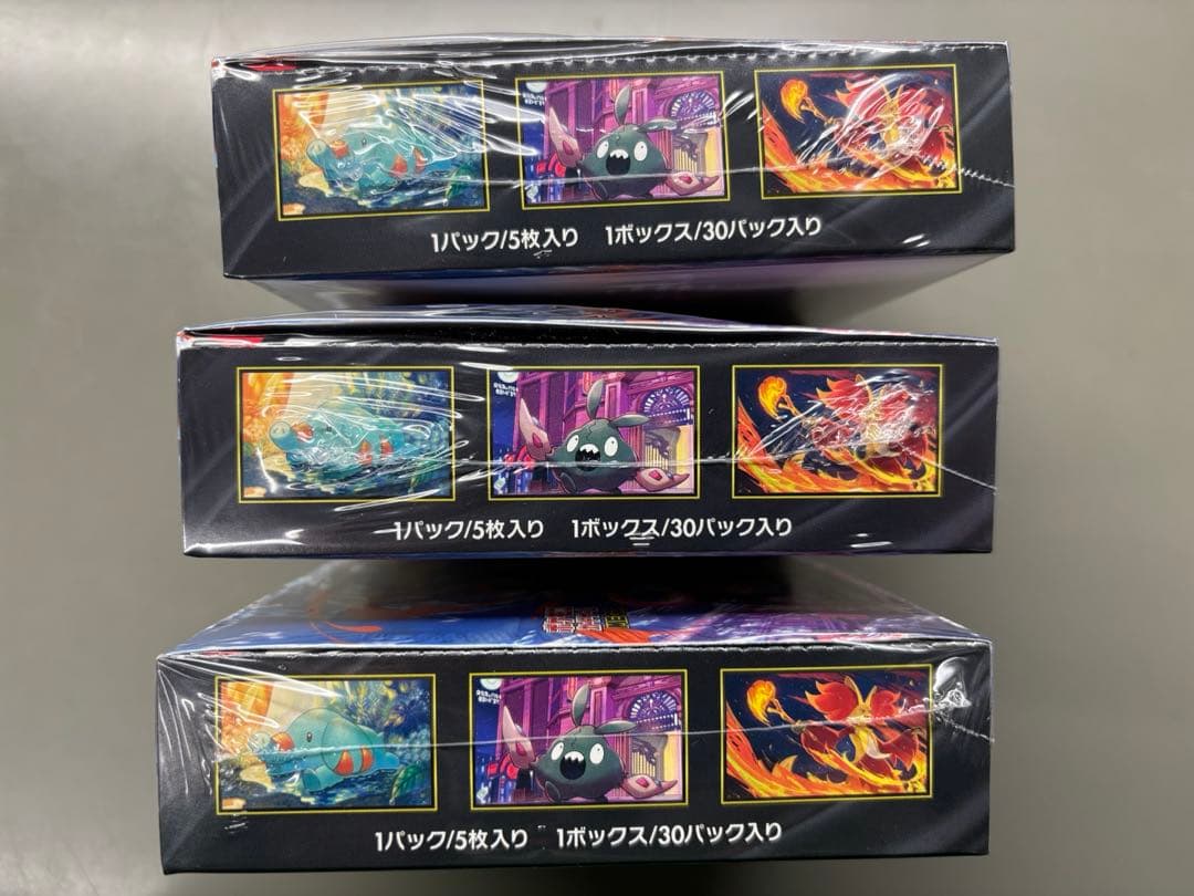 シュリンク有　ポケモンカードbox 　ニンジャスピナー３箱