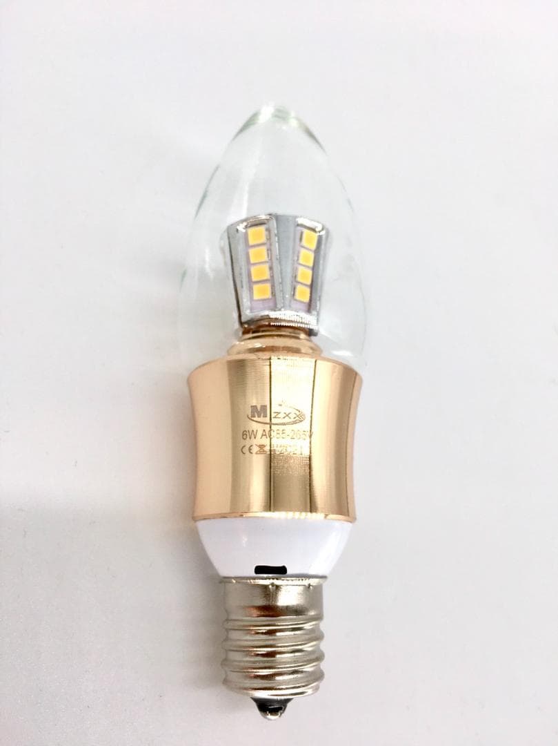 【10個セット】【調光式】シャンデリア用　LED電球　E-17