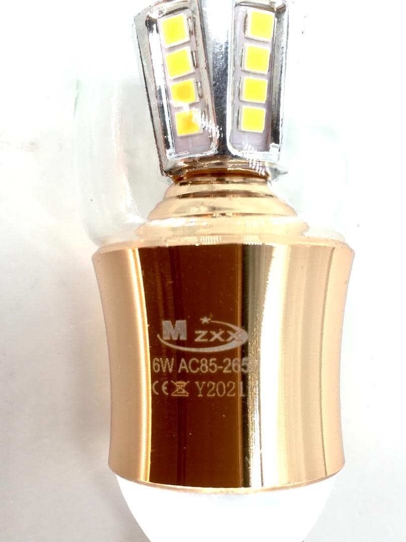 【10個セット】【調光式】シャンデリア用　LED電球　E-17