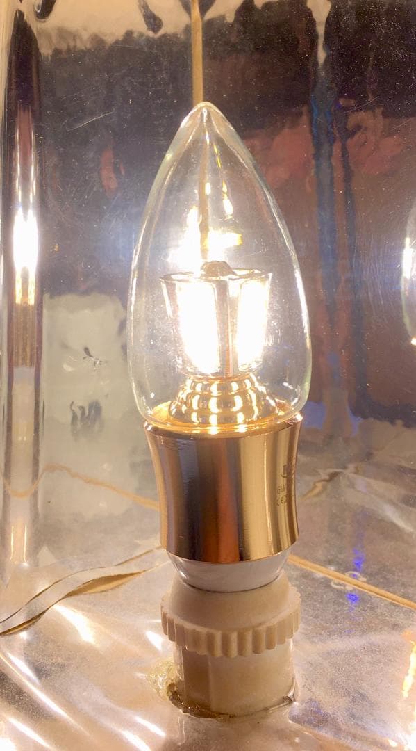 【10個セット】【調光式】シャンデリア用　LED電球　E-17