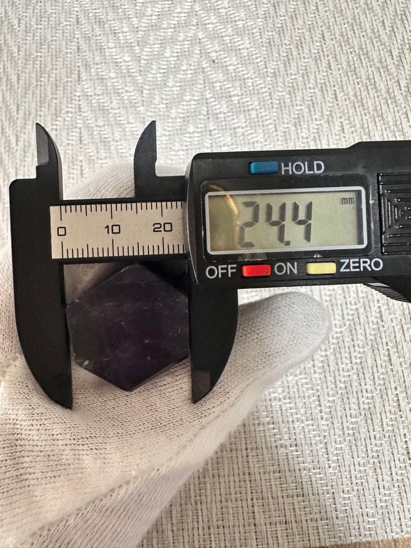 極美品 ボリビア産アメトリン ポイント 高発色 バイカラー水晶 349