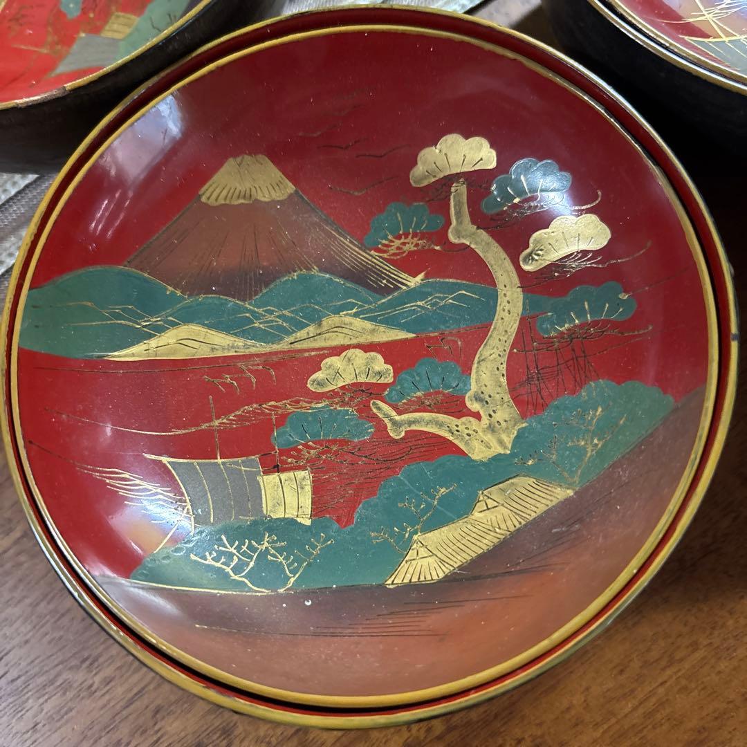 古道具アンティーク　お椀4客