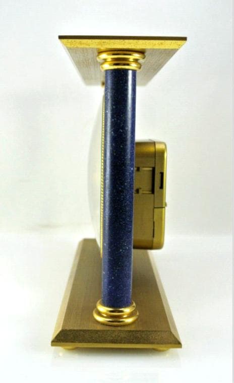 美品Kienzle キンツレ・ヴィンテージ 置時計 ゴールド/ラピスブルー