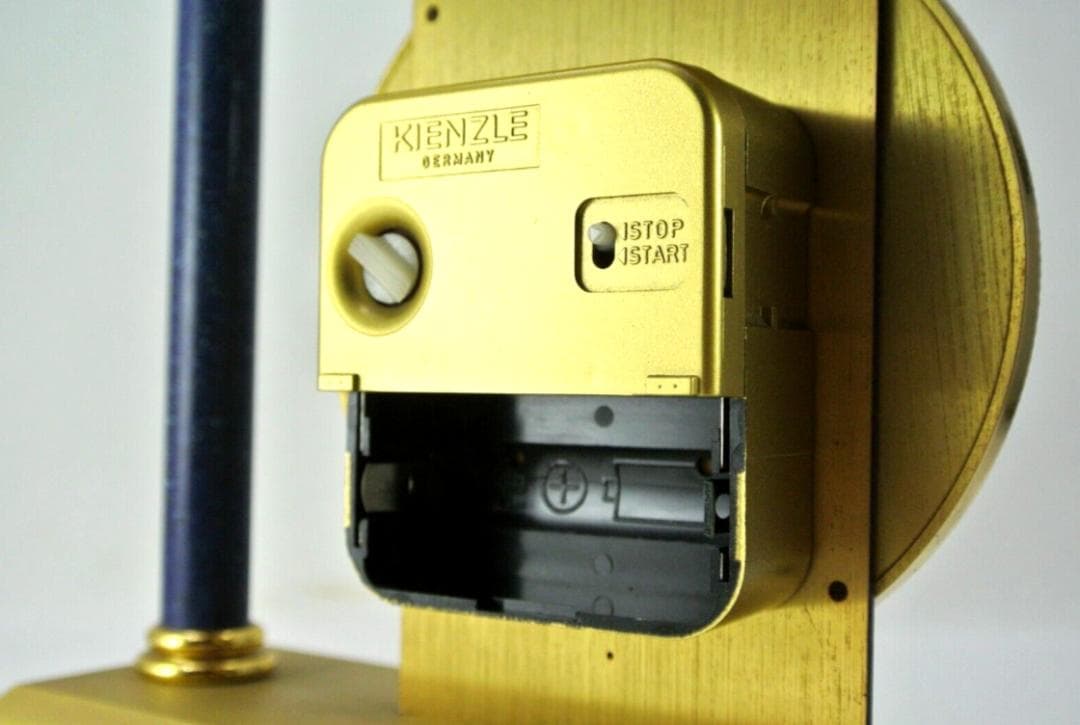 美品Kienzle キンツレ・ヴィンテージ 置時計 ゴールド/ラピスブルー