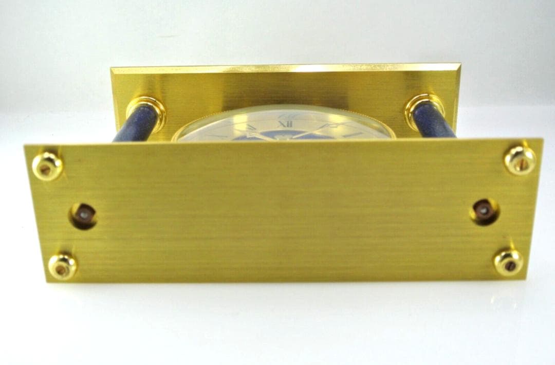 美品Kienzle キンツレ・ヴィンテージ 置時計 ゴールド/ラピスブルー
