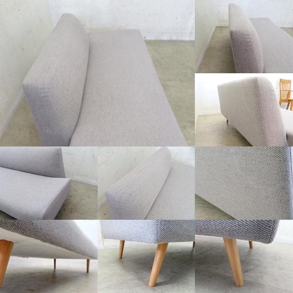 展示品■IDEE■AO SOFA■2人掛けソファ■オーク材■グレー■モダン■