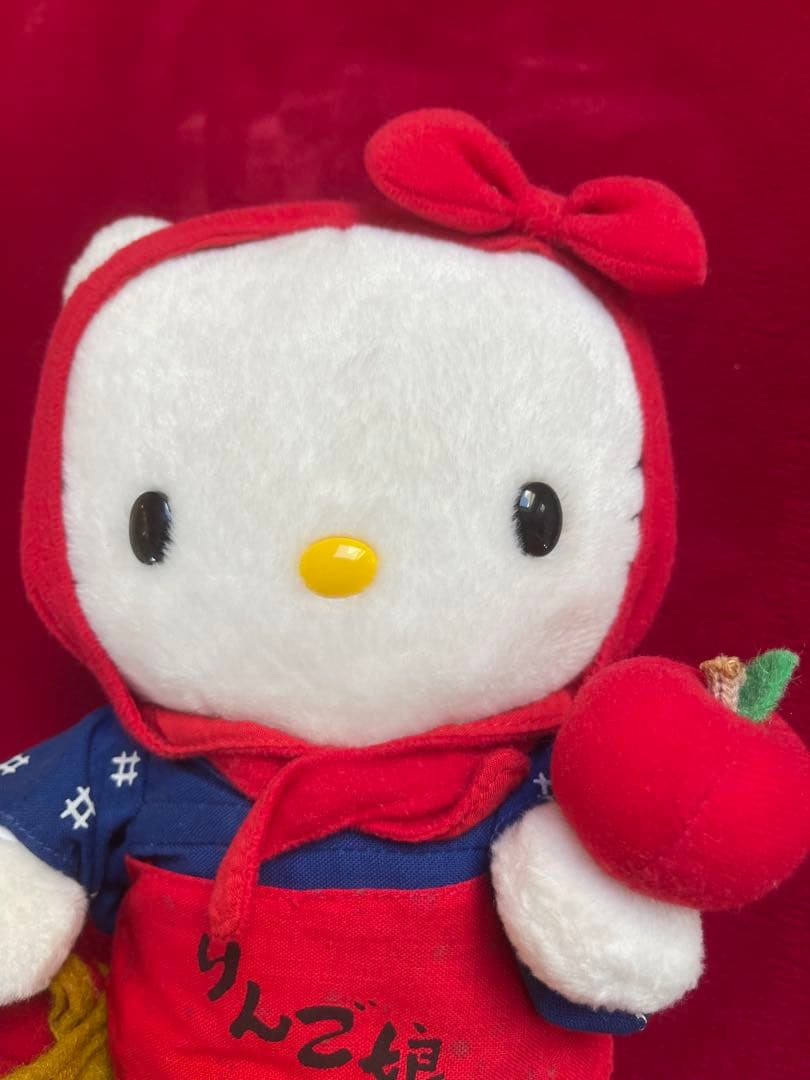 レア☆ご当地キティ みちのくキティ物語 青森 りんご娘 ハローキティ ぬいぐるみ