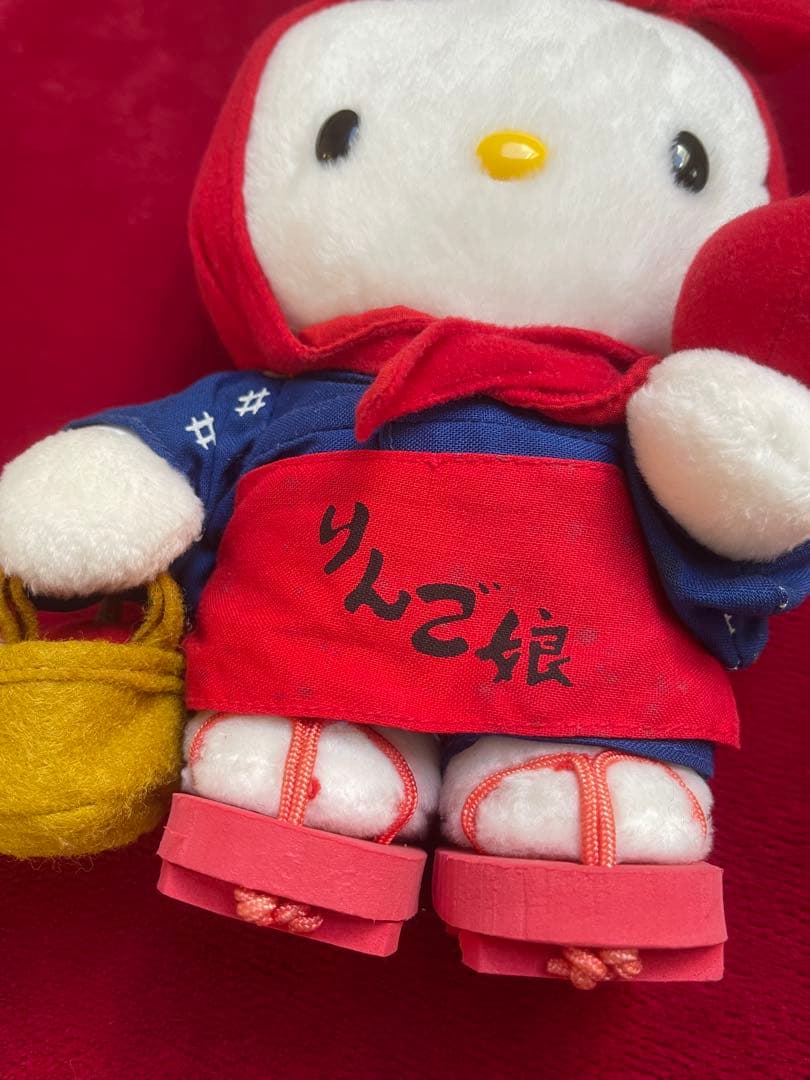 レア☆ご当地キティ みちのくキティ物語 青森 りんご娘 ハローキティ ぬいぐるみ