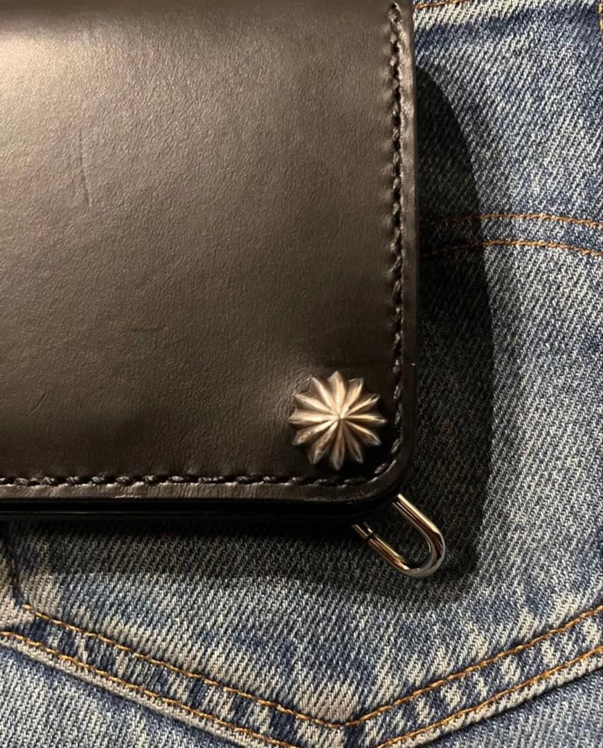 トラッカーウォレット　ミドル　ブルガロ　925アポロコンチョ※紙幣開口仕様