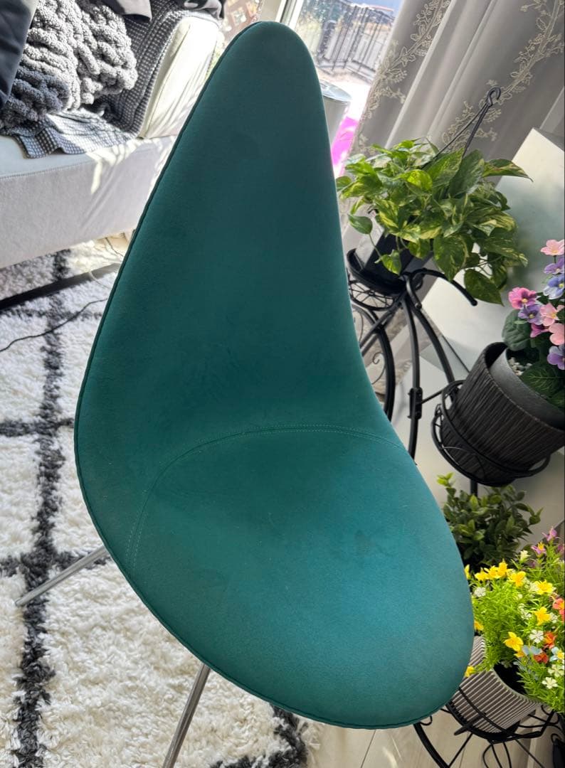 北欧 デンマーク ヴィンテージ フリッツハンセン 緑布張