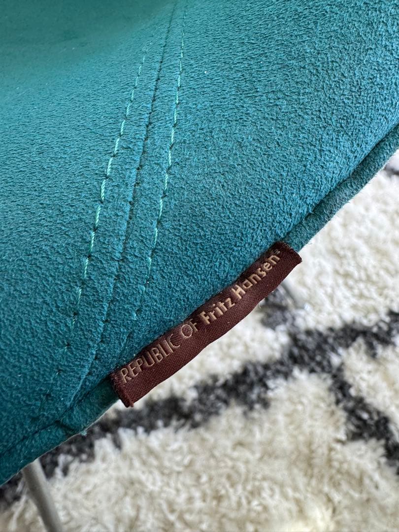 北欧 デンマーク ヴィンテージ フリッツハンセン 緑布張