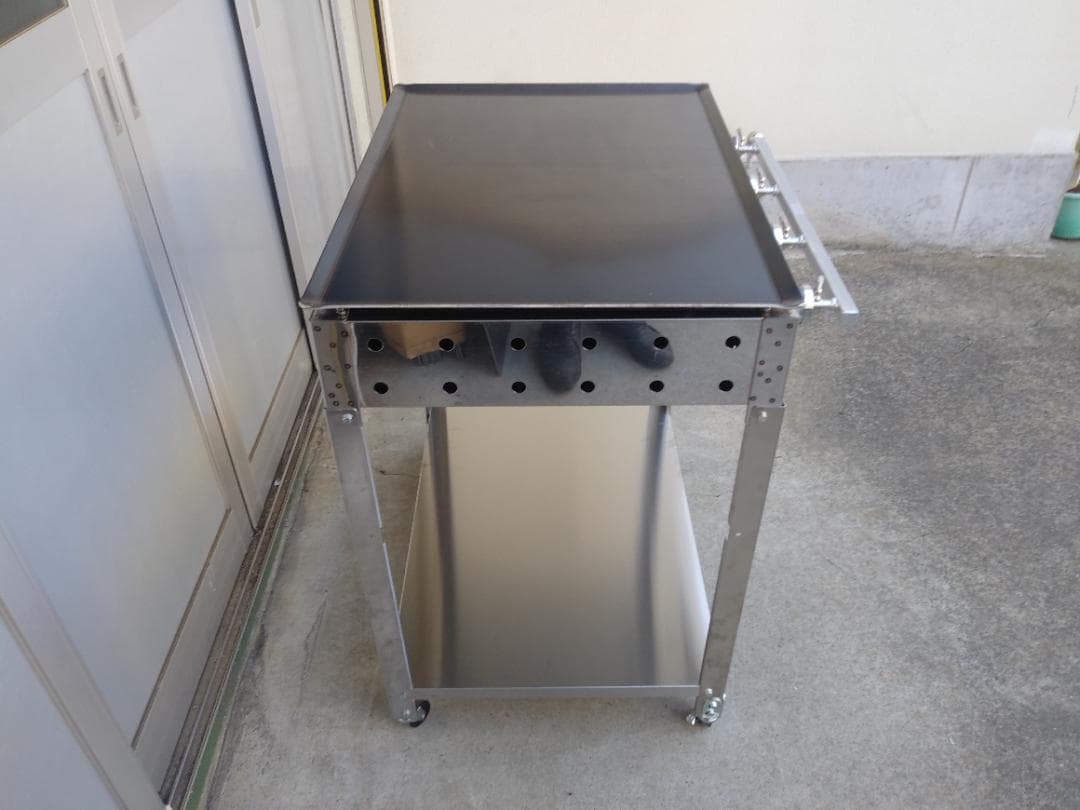 プレス鉄板 ご商売イベント 文化学園祭り７５０幅 専用台付 模擬店 ガスグリラー