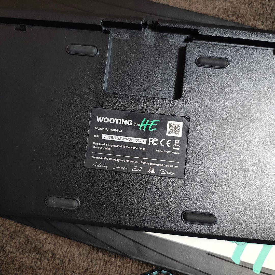 Wooting Two HE ラピッドトリガー US 配列