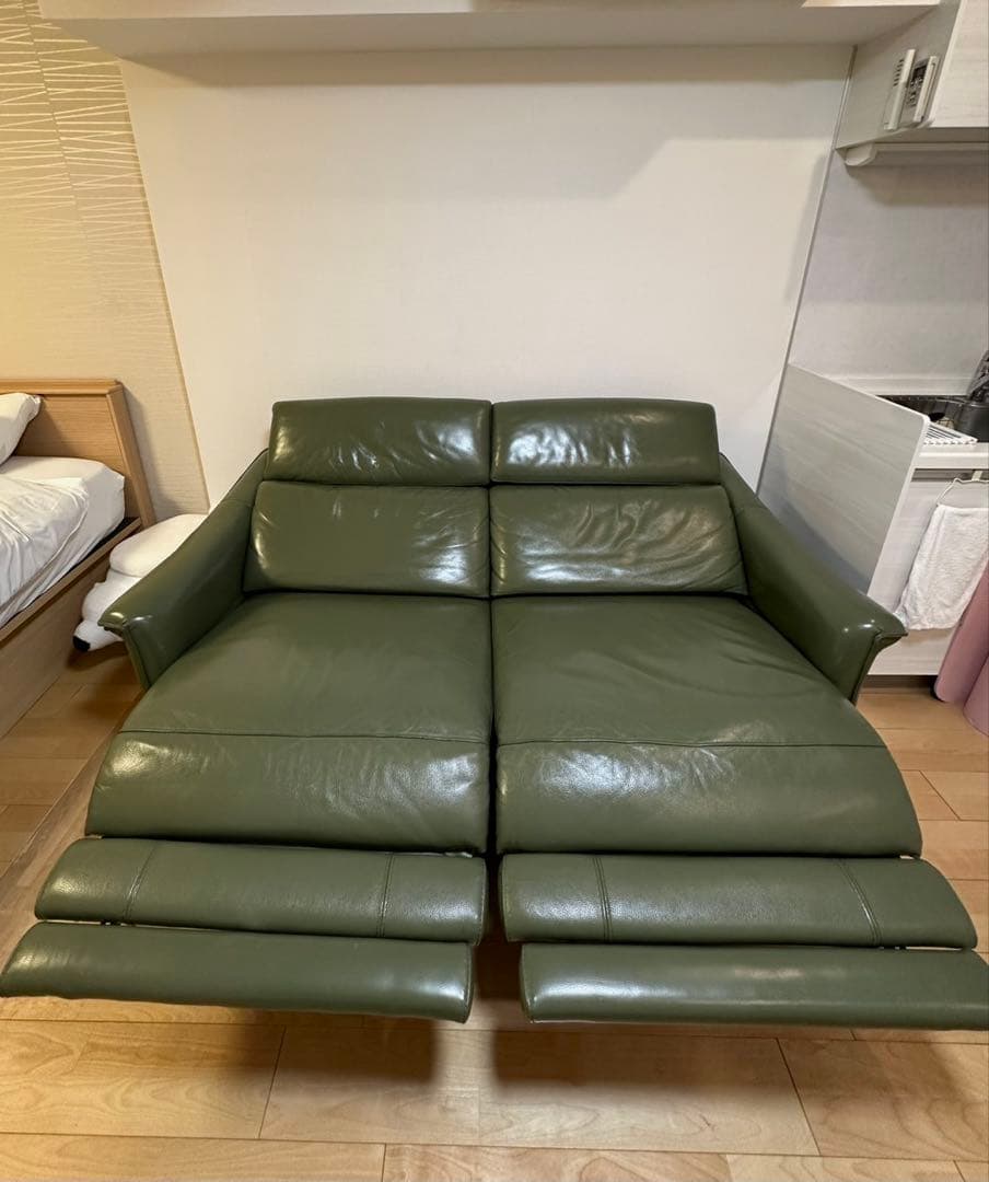 【美品】大塚家具　電動リクライニングソファ