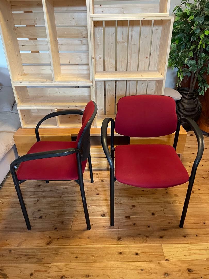 スタッキング ミーティングチェア 2脚セット