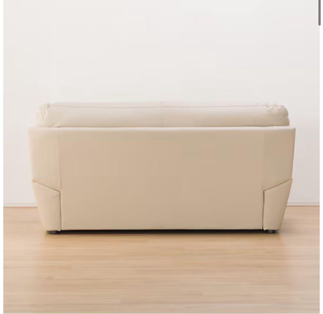 傷・汚れに強い合成皮革 2人用ソファ (Nシールド ビット3KD BE)