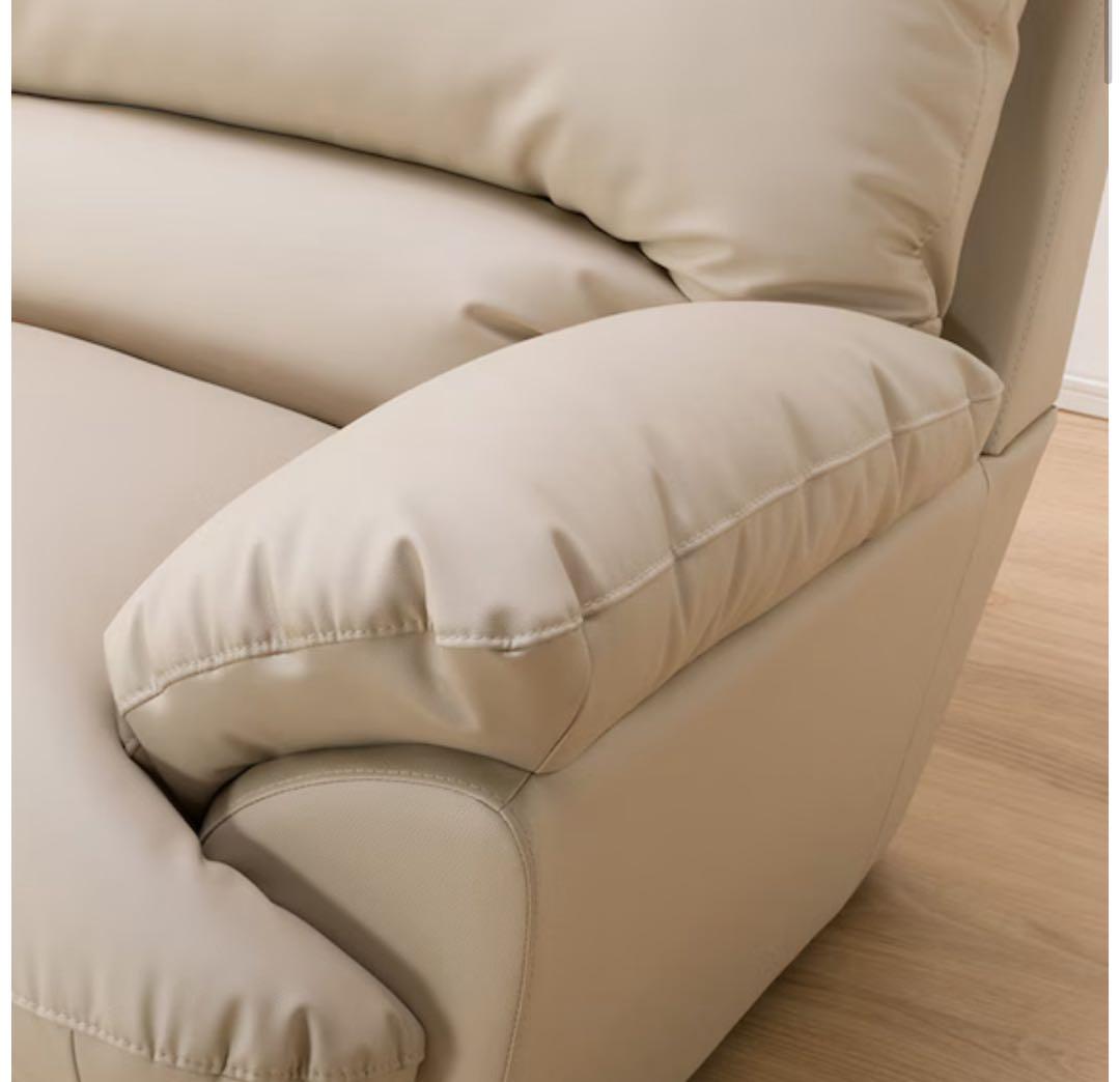 傷・汚れに強い合成皮革 2人用ソファ (Nシールド ビット3KD BE)