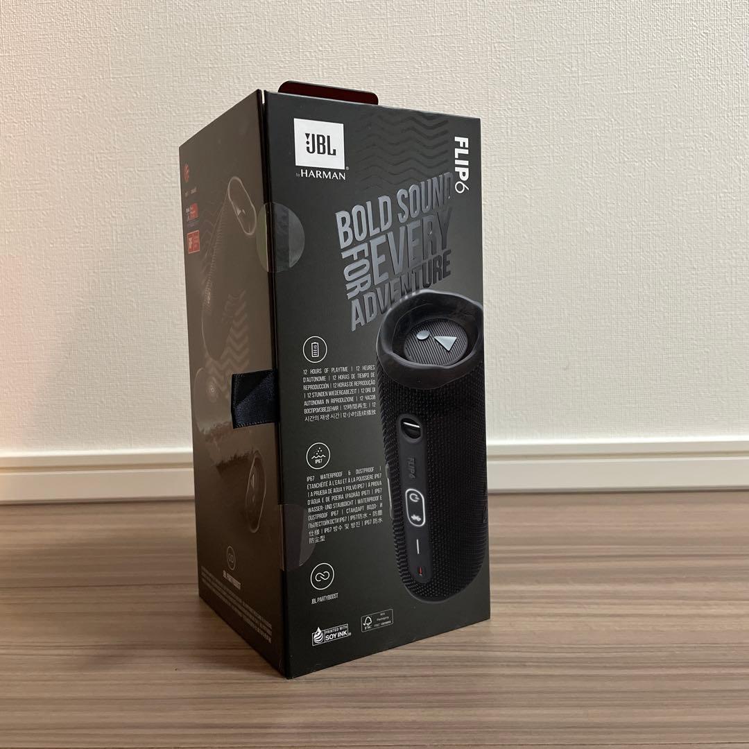 【新品未開封】JBL FLIP6 Bluetoothスピーカー 防水 ブラック