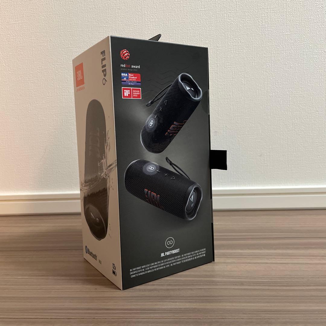 【新品未開封】JBL FLIP6 Bluetoothスピーカー 防水 ブラック