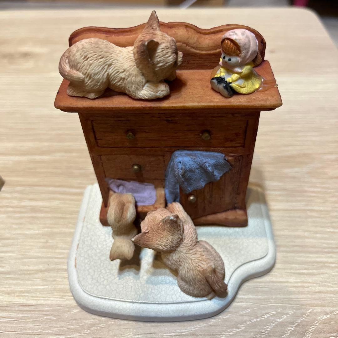 猫の置き物　アンティーク　レトロ