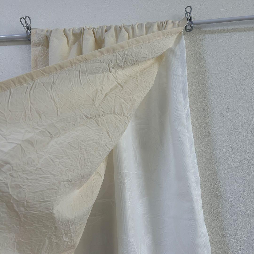 【ちい】二重カフェカーテン　5枚　オーダー品　かわいい　ダブルガーゼ　黄色