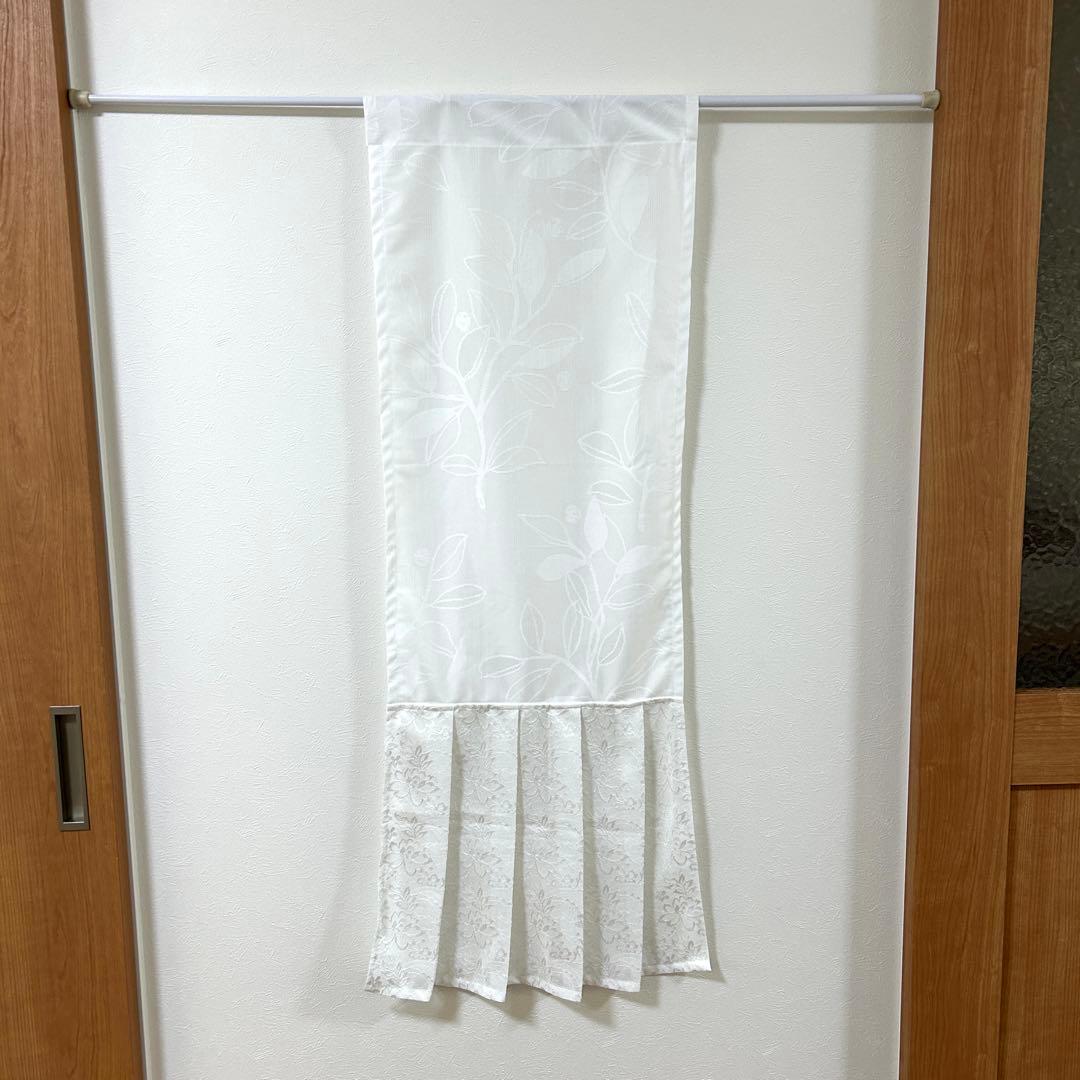 【ちい】二重カフェカーテン　5枚　オーダー品　かわいい　ダブルガーゼ　黄色